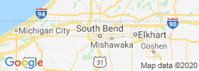 South Bend map